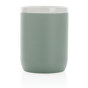 Ceramic mug with white rim