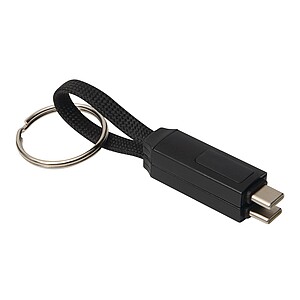Charging and data transfer cable, black
