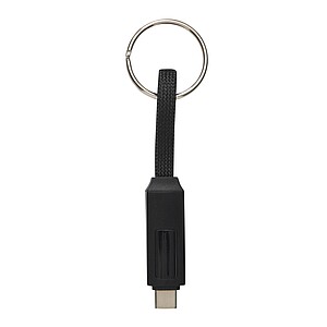 Charging and data transfer cable, black