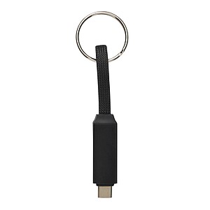 Charging and data transfer cable, black