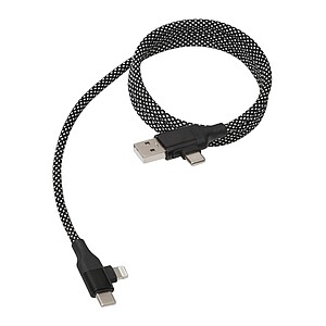Charging and data transfer cable , black