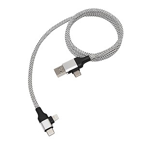 Charging and data transfer cable , silver