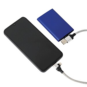 Charging and data transfer cable , silver