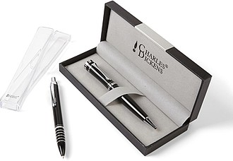 Charles Dickens metal ballpen Black