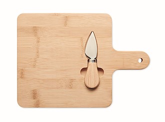 Cheese board set in bamboo