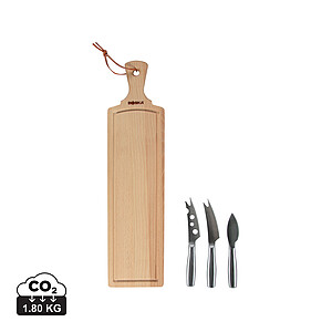 Cheese Set Amigo, brown, steel