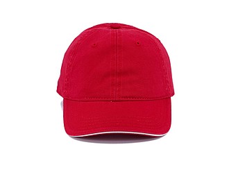 Child cap, red+beige