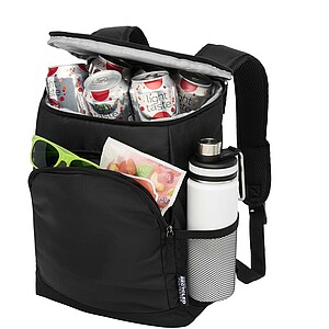 Chillpack 18-can GRS recycled cooler backpack 16L, black
