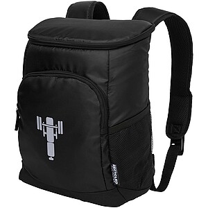 Chillpack 18-can GRS recycled cooler backpack 16L, black