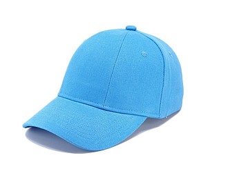 CHRIS six panel cap, light blue