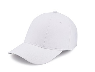 CHRIS six panel cap, white