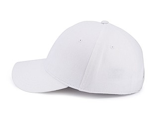 CHRIS six panel cap, white