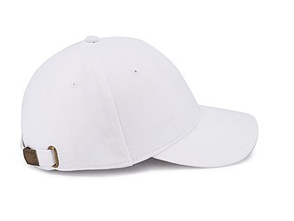 CHRIS six panel cap, white