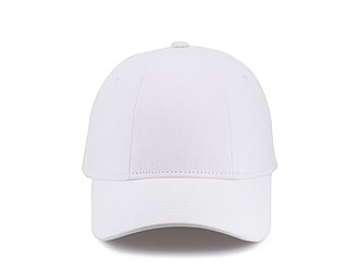 CHRIS six panel cap, white