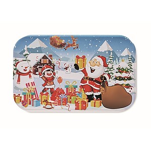 Christmas puzzle in tin box