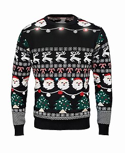 Christmas sweater with 10 LED lights