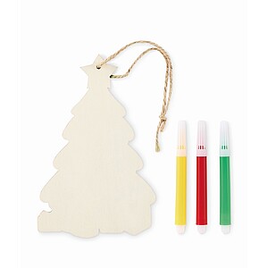 Christmas tree ornament, wood