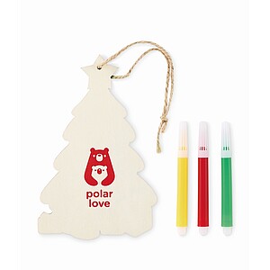 Christmas tree ornament, wood