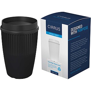 Cirrus POP 350 ml tumbler with 360° lid, black