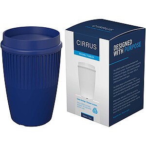 Cirrus POP 350 ml tumbler with 360° lid, blue