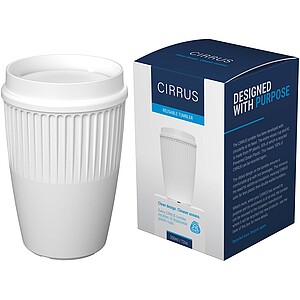 Cirrus POP 350 ml tumbler with 360° lid, white