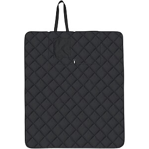 Clary GRS recycled polyester picnic blanket, solid black