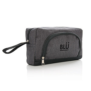 Classic two tone toiletry bag, dark grey
