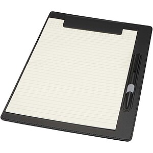 Clast A4 clipboard with magnetic closure and RCS recycled ballpoint pen (black ink), black