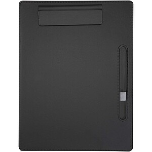 Clast A4 clipboard with magnetic closure and RCS recycled ballpoint pen (black ink), black