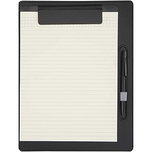 Clast A4 clipboard with magnetic closure and RCS recycled ballpoint pen (black ink), black