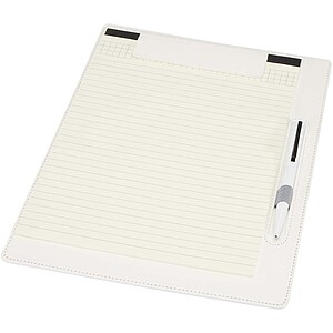 Clast A4 clipboard with magnetic closure and RCS recycled ballpoint pen (black ink), white