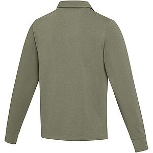 Clyde unisex organic rugby polo sweatshirt, green