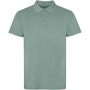 Cobain short sleeve unisex polo, dark green