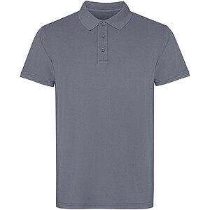 Cobain short sleeve unisex polo, dark grey