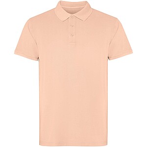 Cobain short sleeve unisex polo, light orange
