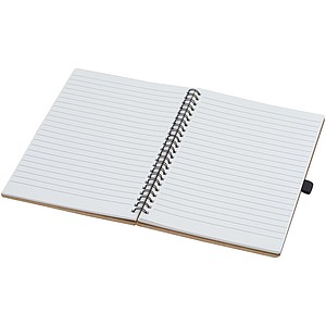 Cobble A5 wire-o recycled cardboard notebook with stone paper