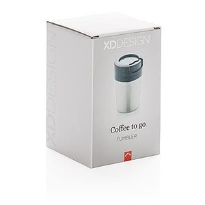 Coffee to go tumbler, silver