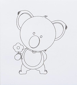 Coloring book with 12 colored pencils