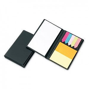 Colour stickers and notebook, black