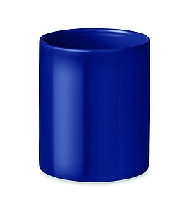 Coloured ceramic mug in box