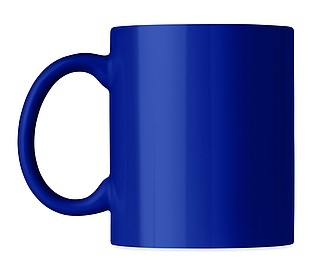 Coloured ceramic mug in box