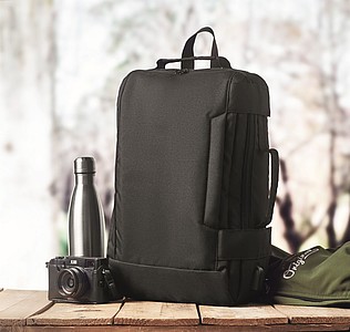 Computer backpack in 300D RPET