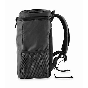 Cooler backpack in 600D RPET, black