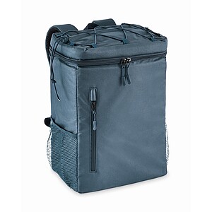 Cooler backpack in 600D RPET, blue