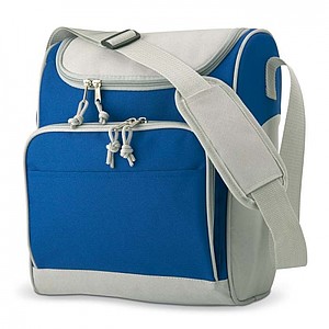 Cooler bag with front pocket, royal blue