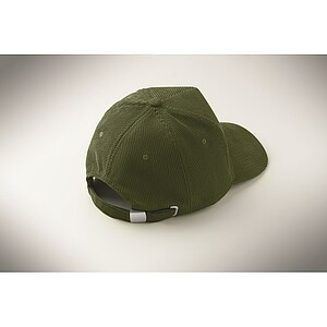 Corduroy 5 panel baseball cap, army green