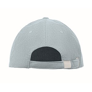 Corduroy 5 panel baseball cap, baby blue