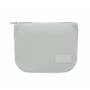 Corduroy cosmetic bag, baby blue