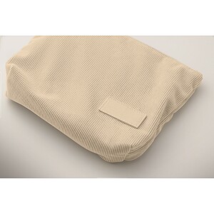 Corduroy cosmetic bag, beige
