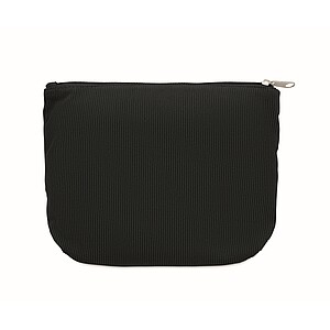 Corduroy cosmetic bag, black